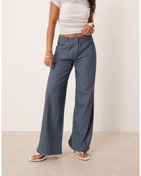 Motel - Roomy Extra Wide Leg Trousers - Lyst