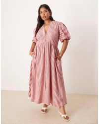 Nobody's Child - Starlight Puff Sleeve Midi Dress - Lyst
