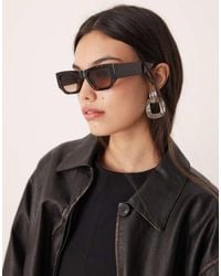 ASOS - Angular Mid Square Sunglasses - Lyst