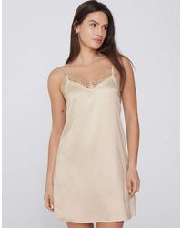 Tezenis - Satin And Lace Slip - Lyst