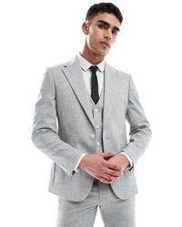 ASOS - Chaqueta De Traje Verde Jaspeado Entallada De Tejido Texturizado De Wedding - Lyst