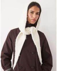 ASOS - Knitted Hooded Scarf - Lyst