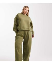 ASOS - Asos Design Curve Barrel Leg Brushback Jogger - Lyst