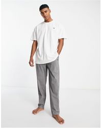 Threadbare - Pijama color crudo y a rayas negras extragrande - Lyst