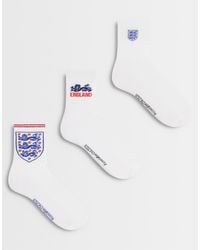 ASOS - 3 Pack Socks With England World Cup Graphic - Lyst