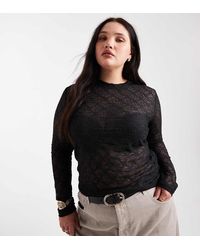 Noisy May - Long Sleeve Lace Top - Lyst