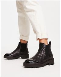 River Island - Quilted Chelsea Boot - Lyst