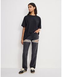GOOD AMERICAN - Good Icon Embellished Straight Leg Jeans - Lyst