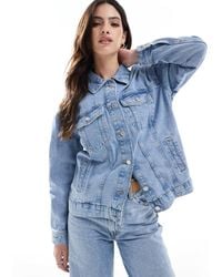 ONLY - – oversize-jeansjacke - Lyst
