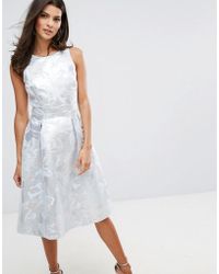 warehouse silver dress