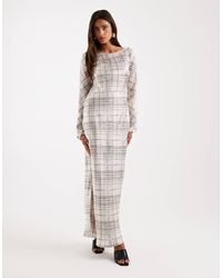 4th & Reckless - Scoop Tie Detail Back Maxi Dress - Lyst