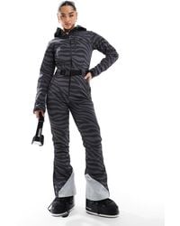OOSC - – schicker skianzug mit mehrfarbigem tigermuster - Lyst