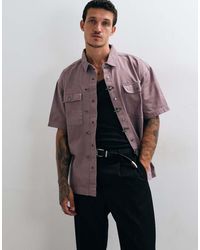 Liquor N Poker - Fireman Clasp Detail Denim Shirt - Lyst
