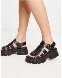 ASOS Finalist Chunky Jelly Fisherman Shoes - Black