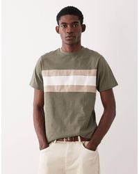 ASOS - Heavyweight Regular Fit T-shirt With Contrast Panel - Lyst