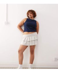 Collusion - Plus Mini Ruffle Skirt - Lyst