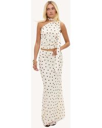 Loavies - Enchanted Hideaway Off- Maxi Skirt With Polka Dots - Lyst