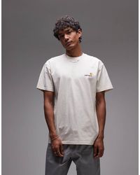 Carhartt - Camiseta Con Logo De Texto American De -Neutro - Lyst