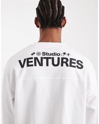 ASOS - Circular Design Collection Super Heavyweight Oversized Long Sleeve T-shirt With Venture Studios Graphic - Lyst