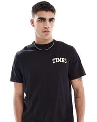 Timberland - Camiseta Negra De Manga Corta Con Estampado Gráfico En El Pecho "Timbs" De - Lyst