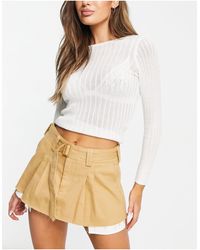 Bailey Rose - Micro Mini Skirt With Cargo Pockets - Lyst