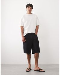 ASOS - Loose Denim Jorts - Lyst