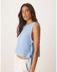 ASOS - Débardeur en maille avec liens noués sur le côté - Lyst