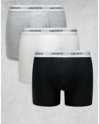 Lacoste - – 3er-pack eng geschnittene boxershorts - Lyst