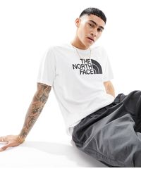 The North Face - T-shirt casual bianca con grafica del logo - Lyst