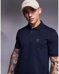 BOSS - Passenger Tonal Logo Pique Polo Slim Fit - Lyst