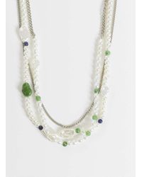 ASOS - 3 Pack Chain And Faux Pearl Beaded Necklaces - Lyst
