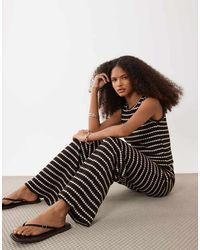 Brave Soul - Co-ord Knitted Wide Leg Trouser - Lyst