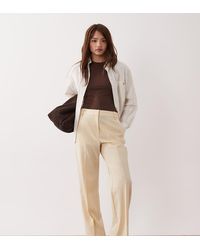 ASOS - Petite Tailored Slim Straight Trousers - Lyst