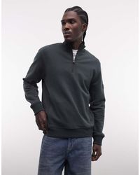 Barbour - Ehan Half Zip Logo Sweatshirt - Lyst