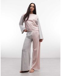 Daisy Street - Pajama Set With Shirt And Bottoms - Lyst