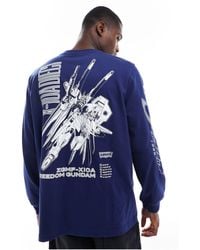 Levi's - X Gundam Collab Back & Arm Print Boxy Fit Long Sleeve T-shirt - Lyst