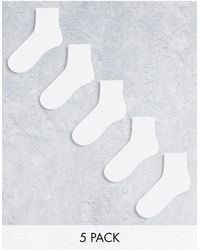 ASOS - 5 Pack Ankle Socks - Lyst