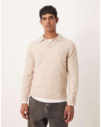 Mango - Wool Mix Knitted Polo - Lyst