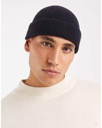 ASOS - Gorro Pequeño Estilo Pescador De Punto Acanalado De - Lyst