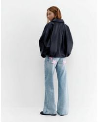 Pull&Bear - Jean droit à taille basse et motif étoiles - moyen - Lyst