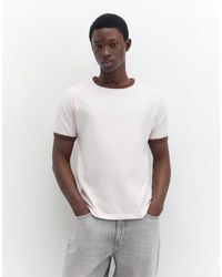 Pull&Bear - Contrast Trim T-shirt - Lyst