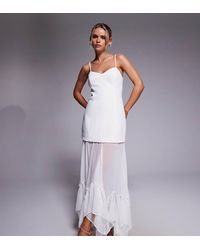 Forever New - Bridal Cami Sheer Hanky Hem Maxi Dress - Lyst