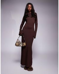 ASOS - Low Back Maxi Dress With Angel Sleeves - Lyst