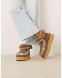 Mou - Mini Platform Suede Boots - Lyst