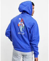 oversized longline hoodie with marble back print