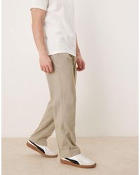 ASOS - Smart Straight Leg Trousers With Side Adjusters - Lyst