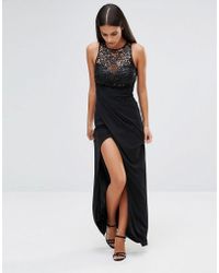 lipsy sequin built up maxi dress
