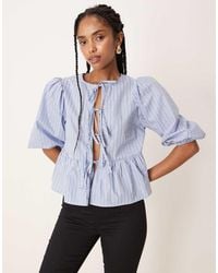 Glamorous - Tie Front Tops - Lyst
