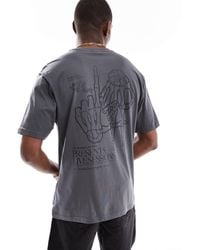 Only & Sons - Oversized Fit T-shirt With La Back Print - Lyst