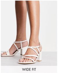New Look - Sandalias blancas con diseño - Lyst